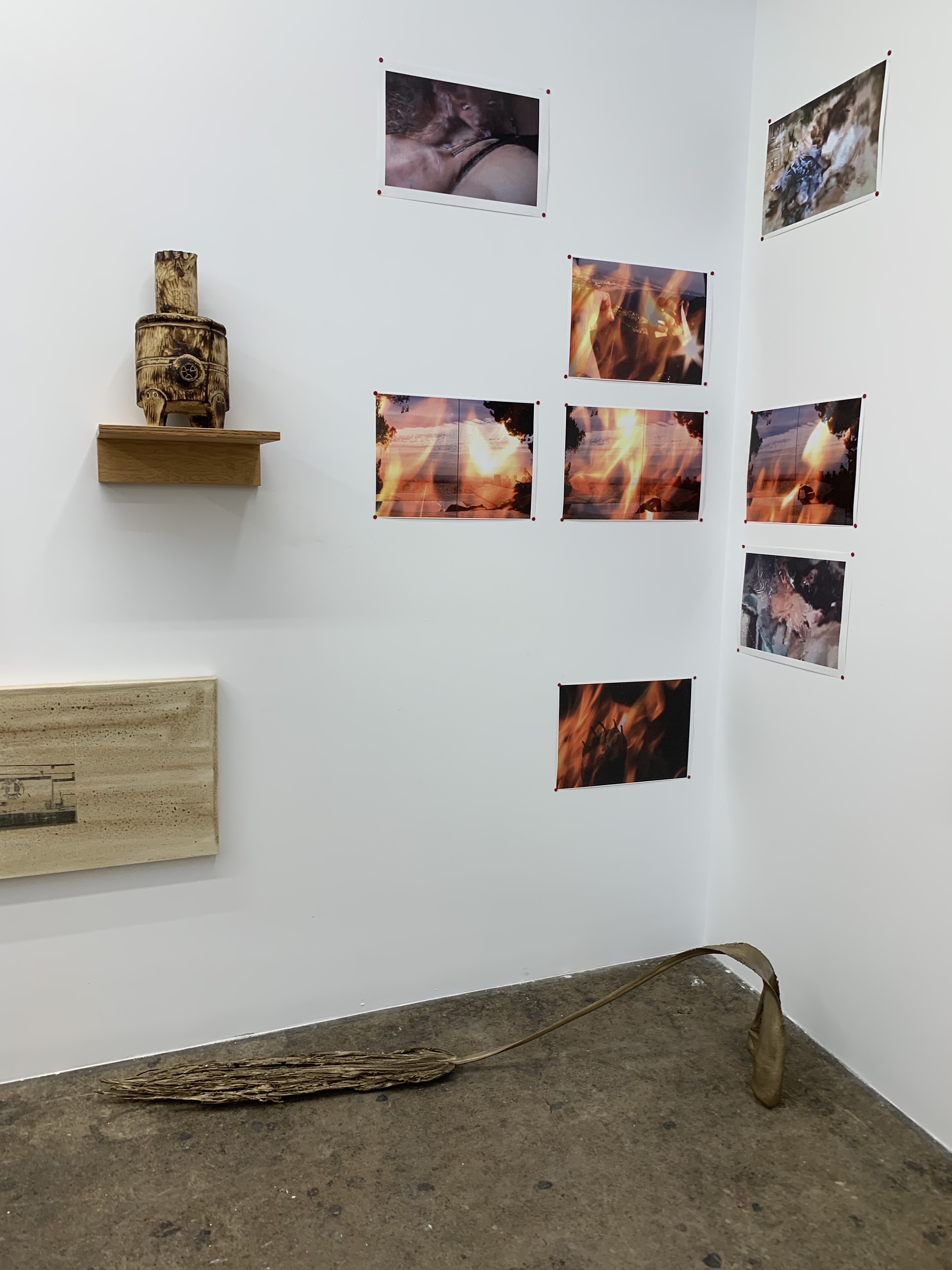 Installation View, L.A. on Fire, curated by Michael Slenske, at Wilding Cran Gallery, Los Angeles